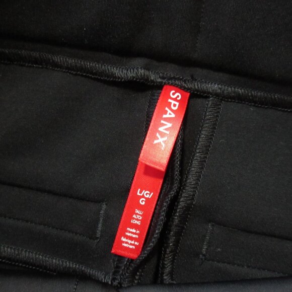 NWT SPANX 20777T Perfect Pant in Black Ponte Tab Ankle Straight L Tall - Picture 5 of 10